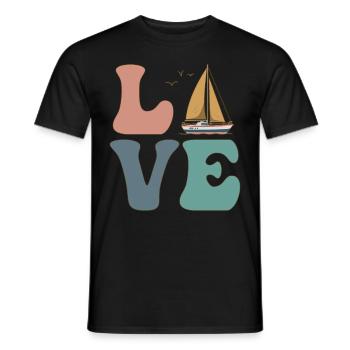 Segeln Segler Segelboot Segelboot Segelboot - Männer T-Shirt - Schwarz - Vorne - AI Model Male 178 light (178cm)