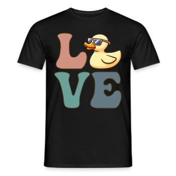 Canard en caoutchouc Canard Canard Canard - T-shirt homme - noir - Devant - AI Model Male 178 light (178cm)