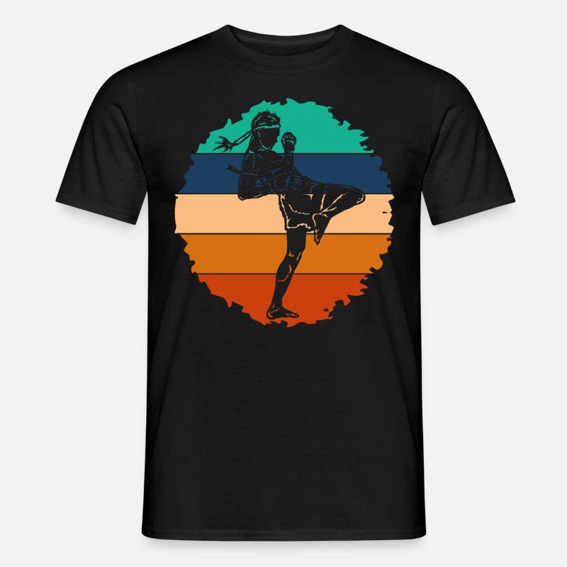 Muay Thai - Männer T-Shirt - Schwarz
