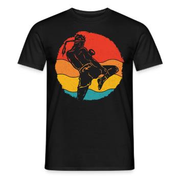 Muay Thaï - T-shirt homme - noir - Devant - AI Model Male 178 light (178cm)