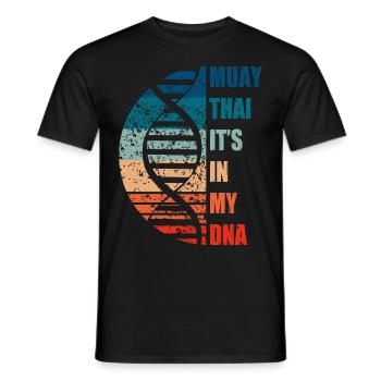 Muay Thai c’est dans mon ADN - T-shirt homme - noir - Devant - AI Model Male 178 light (178cm)