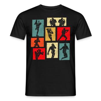 Muay Thaï - T-shirt homme - noir - Devant - AI Model Male 178 light (178cm)