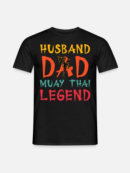 Husband Dad Muay Thai Legend - Men's T-Shirt - black