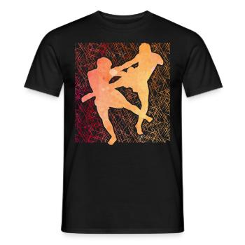 Muay Thaï - T-shirt homme - noir - Devant - AI Model Male 178 light (178cm)