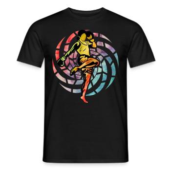 Muay Thai Femme - T-shirt homme - noir - Devant - AI Model Male 178 light (178cm)