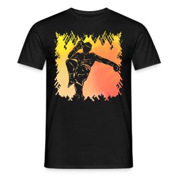Muay Thaï - T-shirt homme - noir - Devant - AI Model Male 178 light (178cm)