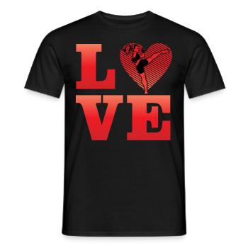 L’amour du Muay Thai - T-shirt homme - noir - Devant - AI Model Male 178 light (178cm)