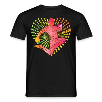 Muay Thaï - T-shirt homme - noir - Devant - AI Model Male 178 light (178cm)
