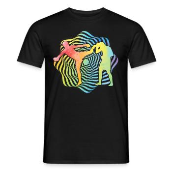 Muay Thaï - T-shirt homme - noir - Devant - AI Model Male 178 light (178cm)