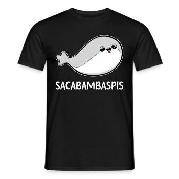 Sacabambaspis Fish Meme - Men's T-Shirt - black - Front - AI Model Male 178 light (178cm)