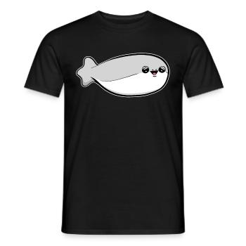 Sacabambaspis Fish Meme - Men's T-Shirt - black - Front - AI Model Male 178 light (178cm)
