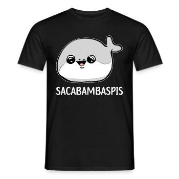 Sacabambaspis Fish Meme - Men's T-Shirt - black - Front - AI Model Male 178 light (178cm)