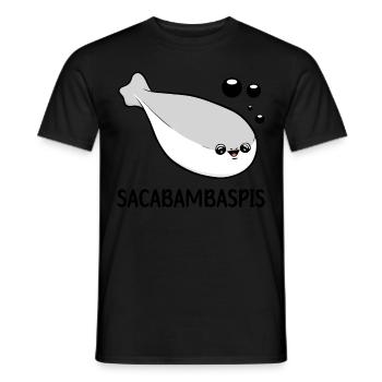 Sacabambaspis Fish Meme - Men's T-Shirt - black - Front - AI Model Male 178 light (178cm)