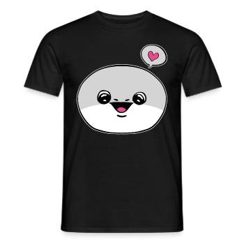 Sacabambaspis Visage Poisson Meme - T-shirt homme - noir - Devant - AI Model Male 178 light (178cm)