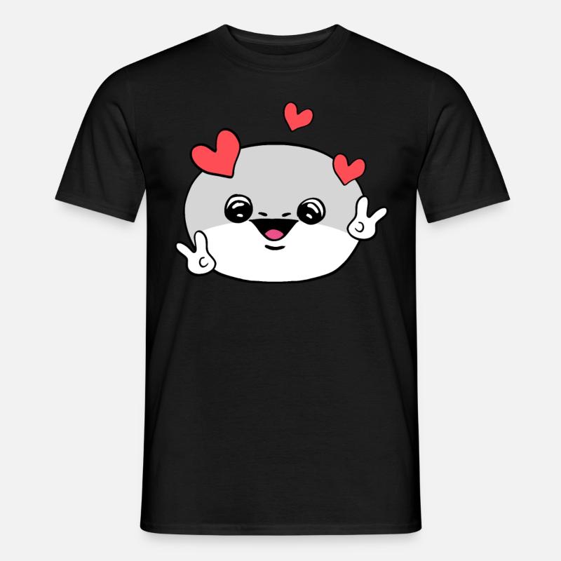 Sacabambaspis Gesicht Fisch Meme Friedenszeichen - Männer T-Shirt - Schwarz