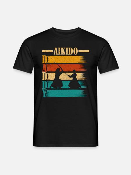 Aikido Daddy - Men's T-Shirt - black