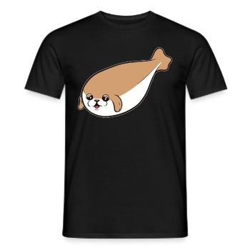 Sacabambaspis Poisson Meme Carlin Chien - T-shirt homme - noir - Devant - AI Model Male 178 light (178cm)