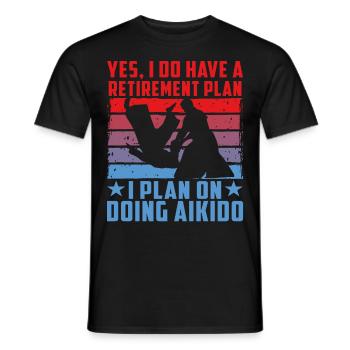 Ja, ich habe einen Altersvorsorgeplan, den ich plane - Männer T-Shirt - Schwarz - Vorne - AI Model Male 178 light (178cm)