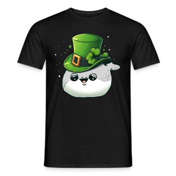 Sacabambaspis poisson Meme irlandais de la Saint-Patrick - T-shirt homme - noir - Devant - AI Model Male 178 light (178cm)