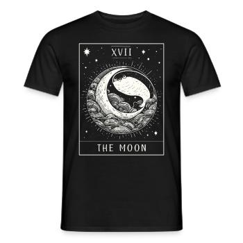 Sacabambaspis Fisch Meme Mond Tarotkarte - Männer T-Shirt - Schwarz - Vorne - AI Model Male 178 light (178cm)