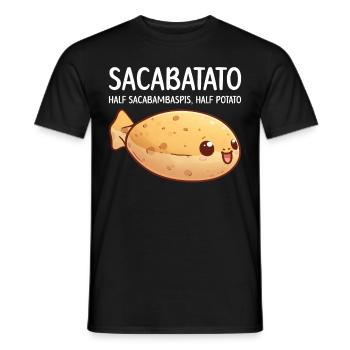 Funny Fish Meme - Men's T-Shirt - black - Front - AI Model Male 178 light (178cm)