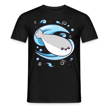 Sacabambaspis Poisson Meme Eau - T-shirt homme - noir - Devant - AI Model Male 178 light (178cm)