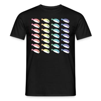 Sacabambaspis Fisch Meme LGBTQ Stolz - Männer T-Shirt - Schwarz - Vorne - AI Model Male 178 light (178cm)