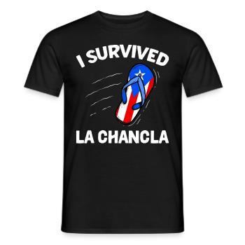 Flag of Puerto Rico Puerto Rico - Men's T-Shirt - black - Front - AI Model Male 178 light (178cm)