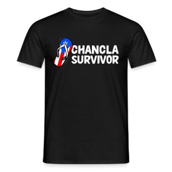 La Chancla Puerto Rican Flag Puerto Rico - Men's T-Shirt - black - Front - AI Model Male 178 light (178cm)