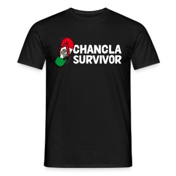 Drapeau de La Chancla Mexique Mexique - T-shirt homme - noir - Devant - AI Model Male 178 light (178cm)