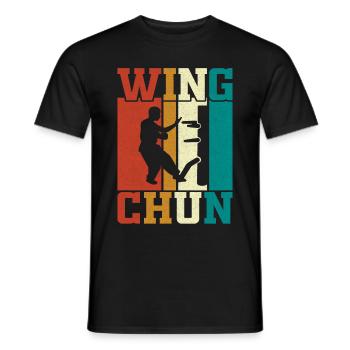 Wing Chun - T-shirt homme - noir - Devant - AI Model Male 178 light (178cm)