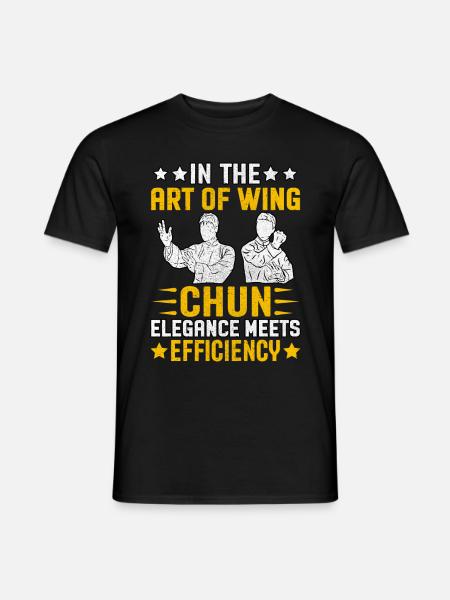 Dans l’art du wing chun, l’élégance rencontre l’efficacité - T-shirt homme - noir