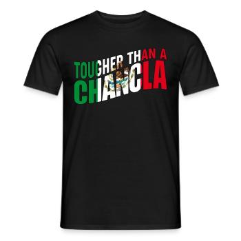 Drapeau de La Chancla Mexique Mexique - T-shirt homme - noir - Devant - AI Model Male 178 light (178cm)