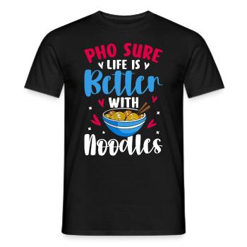 Soupe aux nouilles vietnamienne - T-shirt homme - noir - Devant - AI Model Male 178 light (178cm)