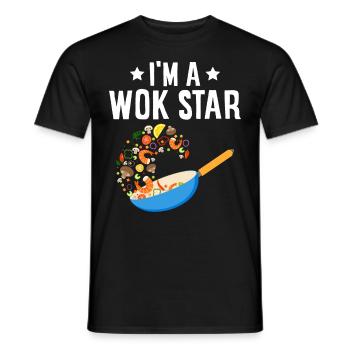 Nourriture chinoise frite - T-shirt homme - noir - Devant - AI Model Male 178 light (178cm)