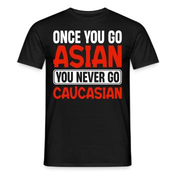 Lustiger asiatischer Stolz - Männer T-Shirt - Schwarz - Vorne - AI Model Male 178 light (178cm)