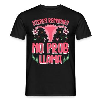 Aide à la convalescence pour la santé des femmes de l’endométriose - T-shirt homme - noir - Devant - AI Model Male 178 light (178cm)