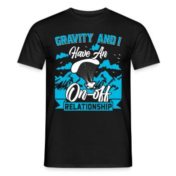 Parapente motorisé Paramotorist Adventure - T-shirt homme - noir - Devant - AI Model Male 178 light (178cm)