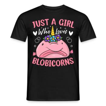 Drôle de poisson-mouche créature marine - T-shirt homme - noir - Devant - AI Model Male 178 light (178cm)