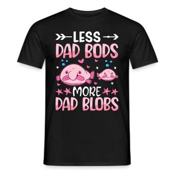 Drôle Blobfish papa animal marin - T-shirt homme - noir - Devant - AI Model Male 178 light (178cm)
