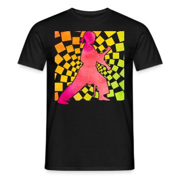 Wing Chun - T-shirt homme - noir - Devant - AI Model Male 178 light (178cm)