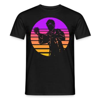 Wing Chun - T-shirt homme - noir - Devant - AI Model Male 178 light (178cm)