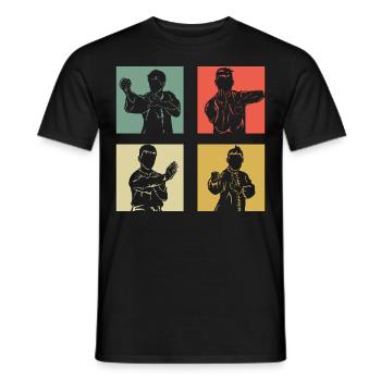 Wing Chun Kung Fu - T-shirt homme - noir - Devant - AI Model Male 178 light (178cm)