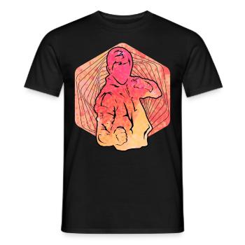 Wing Chun - T-shirt homme - noir - Devant - AI Model Male 178 light (178cm)