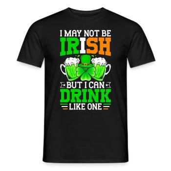 Fête de la Saint-Patrick - T-shirt homme - noir - Devant - AI Model Male 178 light (178cm)