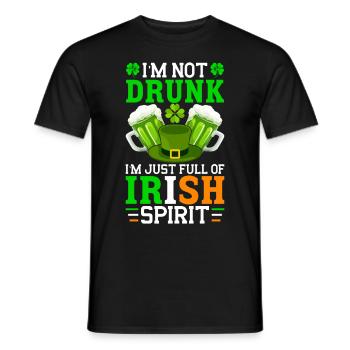 Fête de la Saint-Patrick amusante - T-shirt homme - noir - Devant - AI Model Male 178 light (178cm)