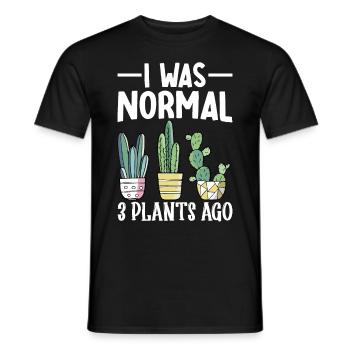 Funny Succulent Cactus - Men's T-Shirt - black - Front - AI Model Male 178 light (178cm)