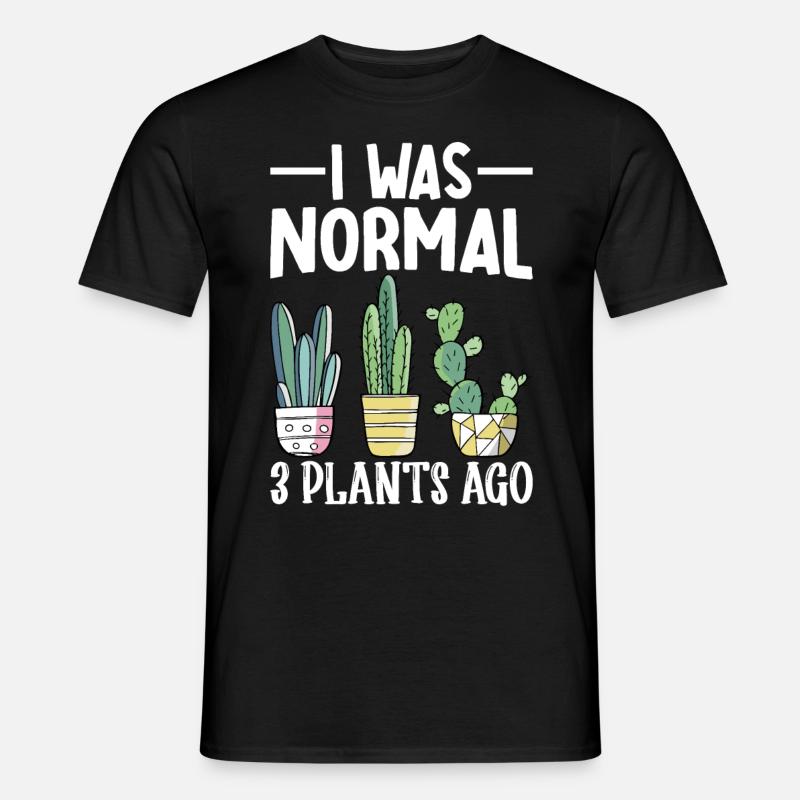 Funny Succulent Cactus - Men’s T-shirt - black