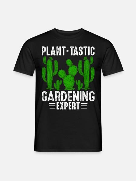 Funny Succulent Cactus - Men's T-Shirt - black