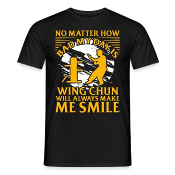 Peu importe à quel point mes journées seront mauvaises - T-shirt homme - noir - Devant - AI Model Male 178 light (178cm)